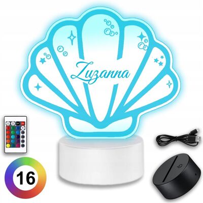 Koala Wood Lampka Muszelka Nocna dla dzieci na Biurko Grawer Imię Personalizowana Koala Wood Lampka Muszelka Nocna dla dzieci na Biurko Grawer Imię Personalizowana