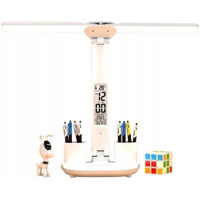 Inny producent Lampka Na Biurko Biurkowa Led Dla Dzieci Organizer Lcd Szkolna Zegar Biała Inny producent Lampka Na Biurko Biurkowa Led Dla Dzieci Organizer Lcd Szkolna Zegar Biała