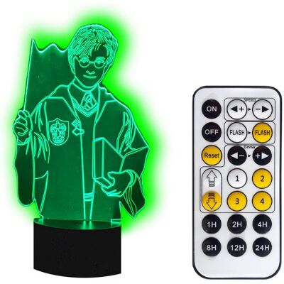 Rodzinkowo.pl Lampka nocna 3D LED HARRY POTTER kabel USB + PILOT Rodzinkowo.pl Lampka nocna 3D LED HARRY POTTER kabel USB + PILOT