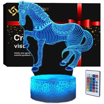 Compliment Lampka nocna 3D wizualizacja Personal Lamp LED USB pilot KOŃ KONIK Compliment Lampka nocna 3D wizualizacja Personal Lamp LED USB pilot KOŃ KONIK