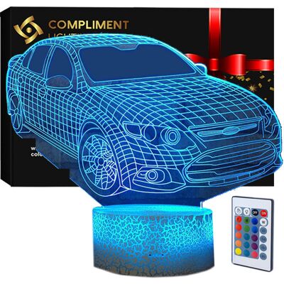 Compliment Lampka Nocna 3D Wizualizacja Personal Lamp Led Usb Pilot Samochód Auto Car Compliment Lampka Nocna 3D Wizualizacja Personal Lamp Led Usb Pilot Samochód Auto Car
