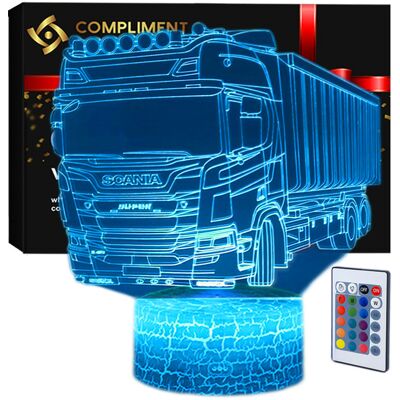 Compliment Lampka Nocna 3D Wizualizacja Personal Lamp Led Usb Pilot Tir Scania Compliment Lampka Nocna 3D Wizualizacja Personal Lamp Led Usb Pilot Tir Scania