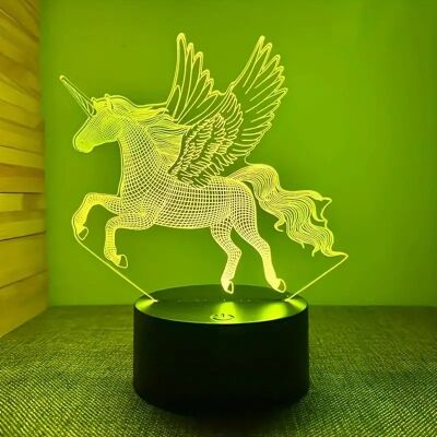 Inny producent LAMPKA NOCNA 3DLAMP KONIK PEGAZ WIELOKOLOROWY LAMPA BIURKOWA STOŁOWA PILOT Inny producent LAMPKA NOCNA 3DLAMP KONIK PEGAZ WIELOKOLOROWY LAMPA BIURKOWA STOŁOWA PILOT