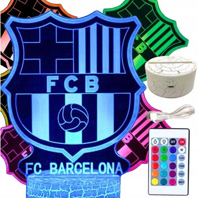 Inny producent Lampka Nocna dla Dzieci FC Barcelona Herb Logo Na Święta 16 Kolorów Inny producent Lampka Nocna dla Dzieci FC Barcelona Herb Logo Na Święta 16 Kolorów