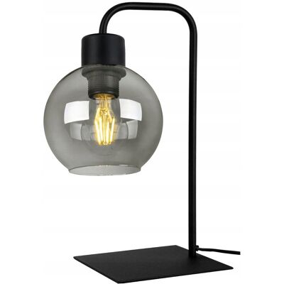 LED-ONE Lampka nocna biurkowa Lampa stołowa loft szklany klosz z on/off na led E27 LED-ONE Lampka nocna biurkowa Lampa stołowa loft szklany klosz z on/off na led E27