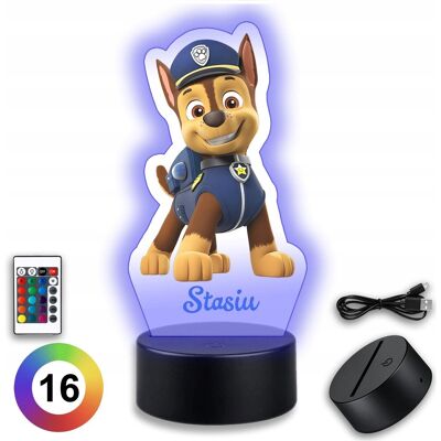 Koala Wood Lampka Nocna Chase Bajka Psi Patrol Koala Wood Lampka Nocna Chase Bajka Psi Patrol