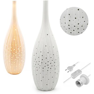Tragar Lampka Nocna Dekoracyjna Porcelanowa Stołowa 52cm Duża do Sypialni Salonu Tragar Lampka Nocna Dekoracyjna Porcelanowa Stołowa 52cm Duża do Sypialni Salonu