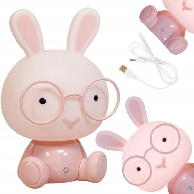 Inna producent Lampka nocna dla dzieci LED Królik różowy 3 tryby Inna producent Lampka nocna dla dzieci LED Królik różowy 3 tryby