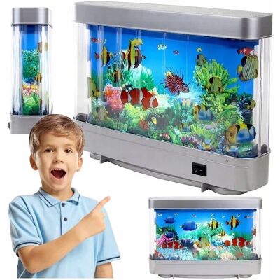Inny producent LAMPKA NOCNA DLA DZIECI SZTUCZNE AKWARIUM Z KOLOROWYM PODŚWIETLENIEM LED Inny producent LAMPKA NOCNA DLA DZIECI SZTUCZNE AKWARIUM Z KOLOROWYM PODŚWIETLENIEM LED