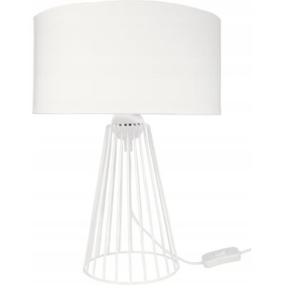 Inny producent Lampka nocna do sypialni lampa stołowa ABAŻUR biała lampki nocne loft led Inny producent Lampka nocna do sypialni lampa stołowa ABAŻUR biała lampki nocne loft led