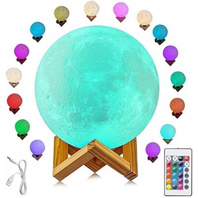 Inny producent Lampka Nocna Księżyc Lampa 3D Moon Śr. 14Cm Rgb Inny producent Lampka Nocna Księżyc Lampa 3D Moon Śr. 14Cm Rgb