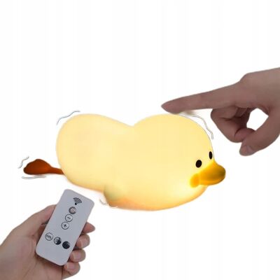 Inny producent Lampka Nocna Lampa Dla Dzieci Do Pokoju Wielokolorowa Kaczka 9 Kolorów Led Inny producent Lampka Nocna Lampa Dla Dzieci Do Pokoju Wielokolorowa Kaczka 9 Kolorów Led
