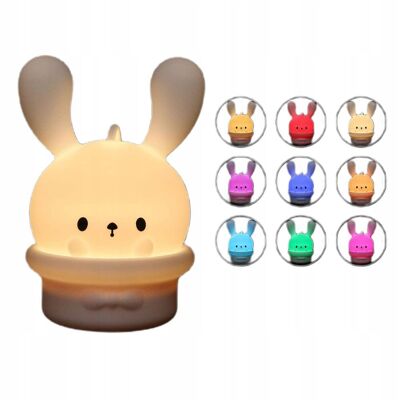 Inny producent Lampka Nocna Lampa Dla Dzieci Do Pokoju Wielokolorowa Królik 9 Kolorów Led Inny producent Lampka Nocna Lampa Dla Dzieci Do Pokoju Wielokolorowa Królik 9 Kolorów Led