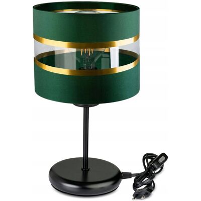 LED-ONE Lampka nocna Lampa stołowa biurkowa loft na led E27 Abażur zielony LED-ONE Lampka nocna Lampa stołowa biurkowa loft na led E27 Abażur zielony