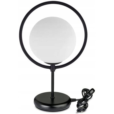 LED-ONE LAMPKA NOCNA LAMPA STOŁOWA BIUROWA LOFT KOŁO SZKLANY KLOSZ KULA NA LED E27 LED-ONE LAMPKA NOCNA LAMPA STOŁOWA BIUROWA LOFT KOŁO SZKLANY KLOSZ KULA NA LED E27