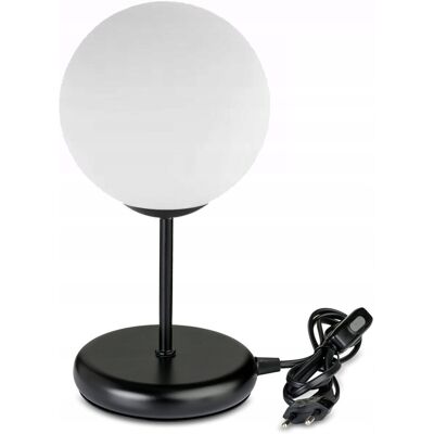 LED-ONE LAMPKA NOCNA LAMPA STOŁOWA BIUROWA LOFT SZKLANY KLOSZ KULA NA LED E27 LED-ONE LAMPKA NOCNA LAMPA STOŁOWA BIUROWA LOFT SZKLANY KLOSZ KULA NA LED E27