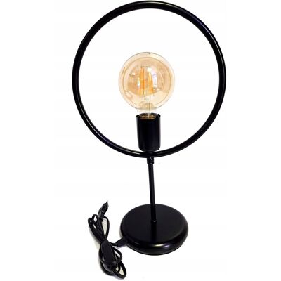 LED-ONE Lampka nocna Lampa stołowa loft koło na led E27 LED-ONE Lampka nocna Lampa stołowa loft koło na led E27