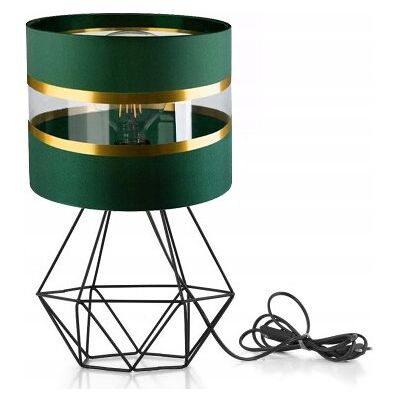 LED-ONE Lampka nocna Lampa stołowa loft na led E27 Abażur ZIELONY LED-ONE Lampka nocna Lampa stołowa loft na led E27 Abażur ZIELONY