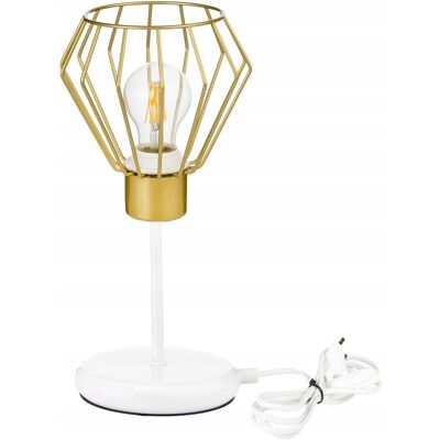 LED-ONE Lampka nocna Lampa stołowa loft na led E27 złota LED-ONE Lampka nocna Lampa stołowa loft na led E27 złota