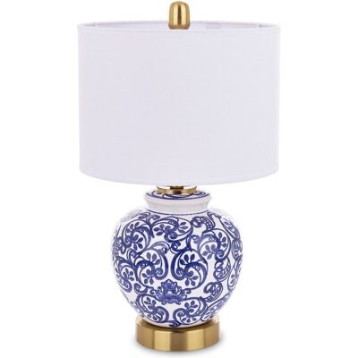 ART Lampka Nocna Lampa Stołowa Niebieska Złota Nowoczesna Do Sypialni Salonu ART Lampka Nocna Lampa Stołowa Niebieska Złota Nowoczesna Do Sypialni Salonu