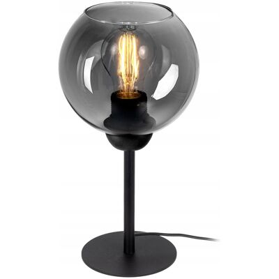 LED-ONE Lampka nocna Lampa stołowa wysoka loft szklany klosz na led E27 LED-ONE Lampka nocna Lampa stołowa wysoka loft szklany klosz na led E27