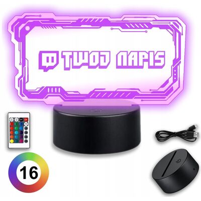 Koala Wood Lampka Nocna Led 3D Pokój Gracza USB Gamer Gadżet Imię z Gry Streamera Koala Wood Lampka Nocna Led 3D Pokój Gracza USB Gamer Gadżet Imię z Gry Streamera