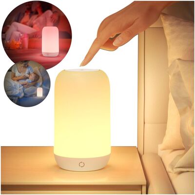 Inny producent LAMPKA NOCNA LED DOTYKOWA ŚCIEMNIANA ŁADOWANA USB ZMIANA KOLORÓW RGB POKÓJ Inny producent LAMPKA NOCNA LED DOTYKOWA ŚCIEMNIANA ŁADOWANA USB ZMIANA KOLORÓW RGB POKÓJ