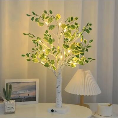 Inny producent Lampka nocna led drzewko brzoza liście 49 cm 24 led ciepła biel usb baterie Inny producent Lampka nocna led drzewko brzoza liście 49 cm 24 led ciepła biel usb baterie