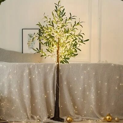 Inny producent Lampka nocna LED drzewo drzewko DUŻE oliwne FIKUS liście 120 cm 1,2m Inny producent Lampka nocna LED drzewo drzewko DUŻE oliwne FIKUS liście 120 cm 1,2m
