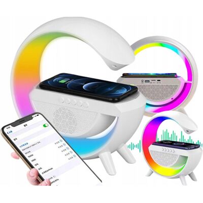 Inny producent LAMPKA NOCNA LED GAMINGOWA GŁOŚNIK RGB ŁADOWARKA INDUKCYJNA ZEGAR RADIO Inny producent LAMPKA NOCNA LED GAMINGOWA GŁOŚNIK RGB ŁADOWARKA INDUKCYJNA ZEGAR RADIO