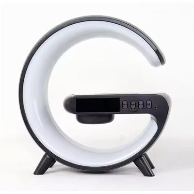 PEEWIT LAMPKA NOCNA LED lampa dźwiękowa ładowanie telefonu CZARNA kolory radio PEEWIT LAMPKA NOCNA LED lampa dźwiękowa ładowanie telefonu CZARNA kolory radio