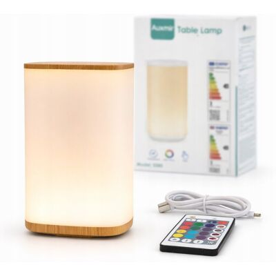 Inny producent Lampka nocna LED RGB Auxmir S580 dotykowa z pilotem USB 4000mAh timer Inny producent Lampka nocna LED RGB Auxmir S580 dotykowa z pilotem USB 4000mAh timer