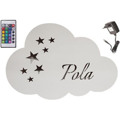 inna (Inny) Lampka nocna LED RGB CHMURKA z imieniem, sieciowe gwiazdki PILOT KOLORY inna (Inny) Lampka nocna LED RGB CHMURKA z imieniem, sieciowe gwiazdki PILOT KOLORY