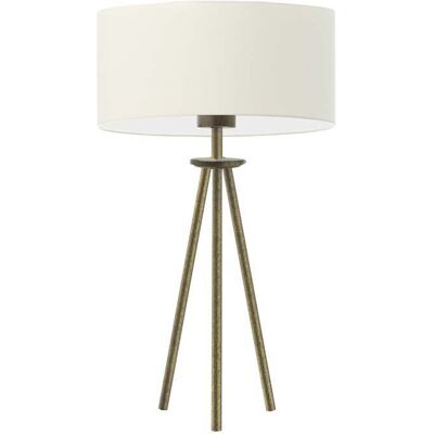 LYSNE Lampka nocna w stylu klasycznym Alta, ecru, złota, E27, 50x30 cm LYSNE Lampka nocna w stylu klasycznym Alta, ecru, złota, E27, 50x30 cm