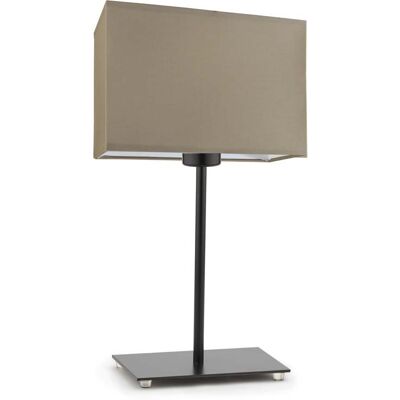 Lampka nocna LYSNE Amalfi, 60 W, E27, beżowa/czarna, 40x20 cm Lampka nocna LYSNE Amalfi, 60 W, E27, beżowa/czarna, 40x20 cm