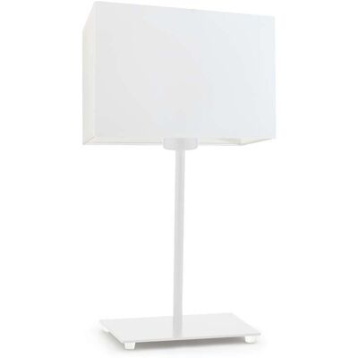 Lampka nocna LYSNE Amalfi, 60 W, E27, biała, 40x20 cm Lampka nocna LYSNE Amalfi, 60 W, E27, biała, 40x20 cm