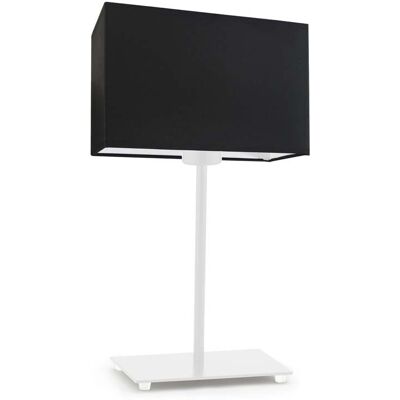 Lampka nocna LYSNE Amalfi, 60 W, E27, czarna/biała, 40x20 cm Lampka nocna LYSNE Amalfi, 60 W, E27, czarna/biała, 40x20 cm