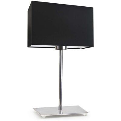 Lampka nocna LYSNE Amalfi, 60 W, E27, czarna/chrom, 40x20 cm Lampka nocna LYSNE Amalfi, 60 W, E27, czarna/chrom, 40x20 cm