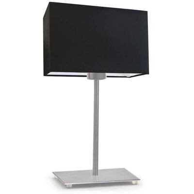 Lampka nocna LYSNE Amalfi, 60 W, E27, czarna/stalowa, 40x20 cm Lampka nocna LYSNE Amalfi, 60 W, E27, czarna/stalowa, 40x20 cm