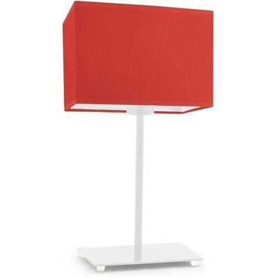 Lampka nocna LYSNE Amalfi, 60 W, E27, czerwona/biała, 40x20 cm Lampka nocna LYSNE Amalfi, 60 W, E27, czerwona/biała, 40x20 cm