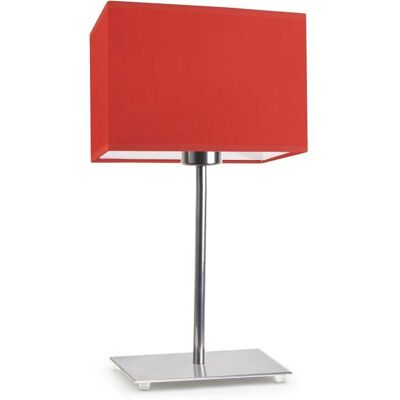 Lampka nocna LYSNE Amalfi, 60 W, E27, czerwona/chrom, 40x20 cm Lampka nocna LYSNE Amalfi, 60 W, E27, czerwona/chrom, 40x20 cm