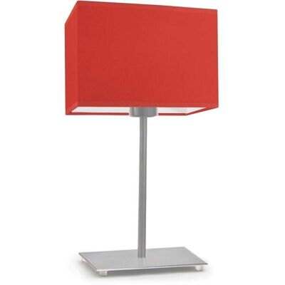Lampka nocna LYSNE Amalfi, 60 W, E27, czerwona/stalowa, 40x20 cm Lampka nocna LYSNE Amalfi, 60 W, E27, czerwona/stalowa, 40x20 cm