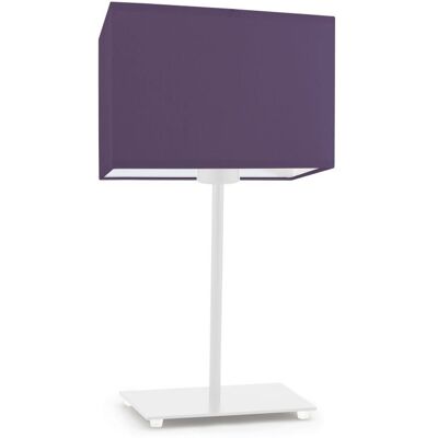Lampka nocna LYSNE Amalfi, 60 W, E27, fioletowa/biała, 40x20 cm Lampka nocna LYSNE Amalfi, 60 W, E27, fioletowa/biała, 40x20 cm