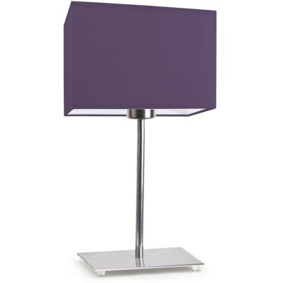 Lampka nocna LYSNE Amalfi, 60 W, E27, fioletowa/chrom, 40x20 cm Lampka nocna LYSNE Amalfi, 60 W, E27, fioletowa/chrom, 40x20 cm