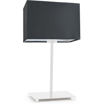 Lampka nocna LYSNE Amalfi, 60 W, E27, grafitowa/biała, 40x20 cm Lampka nocna LYSNE Amalfi, 60 W, E27, grafitowa/biała, 40x20 cm