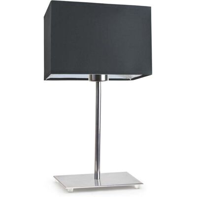 Lampka nocna LYSNE Amalfi, 60 W, E27, grafitowa/chrom, 40x20 cm Lampka nocna LYSNE Amalfi, 60 W, E27, grafitowa/chrom, 40x20 cm