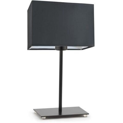 Lampka nocna LYSNE Amalfi, 60 W, E27, grafitowa/czarna, 40x20 cm Lampka nocna LYSNE Amalfi, 60 W, E27, grafitowa/czarna, 40x20 cm