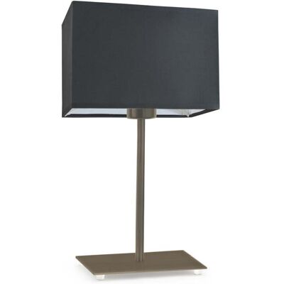Lampka nocna LYSNE Amalfi, 60 W, E27, grafitowa/złota, 40x20 cm Lampka nocna LYSNE Amalfi, 60 W, E27, grafitowa/złota, 40x20 cm