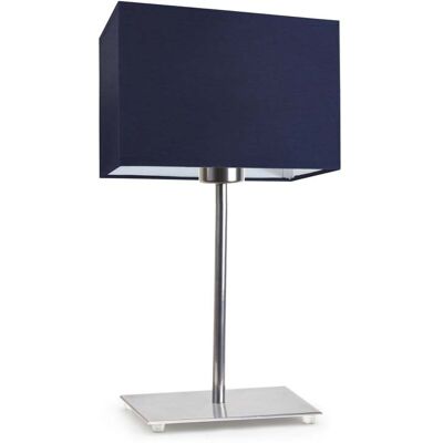 Lampka nocna LYSNE Amalfi, 60 W, E27, granatowa/chrom, 40x20 cm Lampka nocna LYSNE Amalfi, 60 W, E27, granatowa/chrom, 40x20 cm