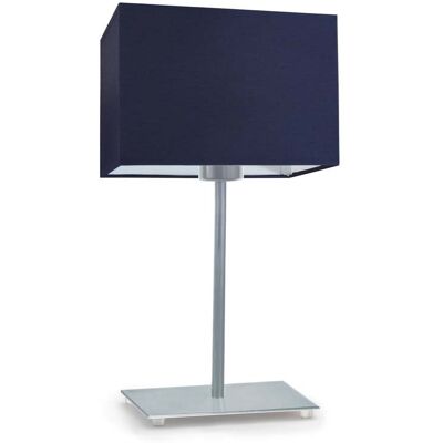 Lampka nocna LYSNE Amalfi, 60 W, E27, granatowa/srebrna, 40x20 cm Lampka nocna LYSNE Amalfi, 60 W, E27, granatowa/srebrna, 40x20 cm